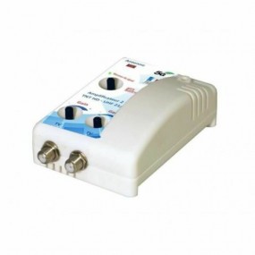 Amplificateur/ Distributeur Tv 29 dB réglable avec 1 entree-2 sorties- Elap 372012