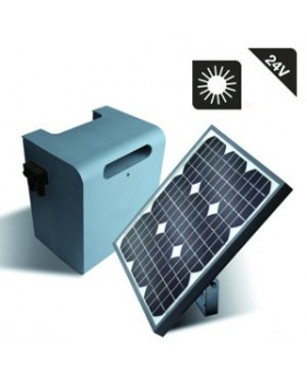 Kit solaire photovoltaique pour alimentation 24V avec caisson batterie
