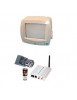 Kit micro caméra sans fil N/B Haute qualité 2.4GHz + Récepteur 4 canaux + Moniteur N/B 5.5’’ - 12V - avec sélecteur 2 canaux