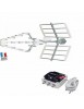 KIT Antenne Uhf Sniper Amplifiée 45 dB+ Alimentation Réglable 2 Sorties Tv - Elap 240013