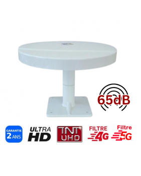 Antenne Omnidirectionnelle TNT HD Terrestre - Sensibilité 65dB