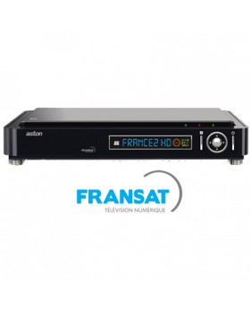 Aston Xena HD Twin Fransat - Terminal numérique HD avec carte Viaccess Fransat a vie sur Atlantic Bird + Cordon HDMI offert