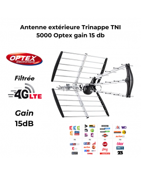 Antenne terrestre extérieure Trinappe TNI 5000 Optex gain 15 db