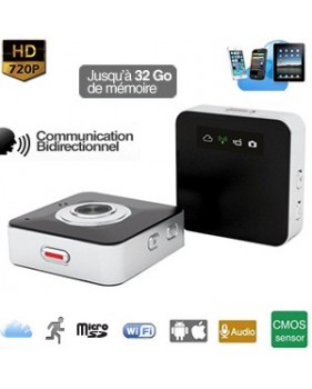 Mini caméra DVR Autonome HD 720p - WIFI - Webcam - MicroSD jusqu’à 32 Go