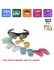 Lunette de soleil avec caméra cachée couleur HD 720p et DVR - 5 mégapixels - grand angle 170° - Jusqu’à 32 Go