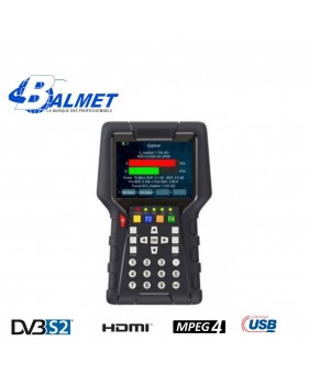 Mesureur de Champ Satellite Terrestre HD Combo DVB-T2 DVB-C2 MC 990 - écran LCD 3.5" - Analyseur de spectre et constellation