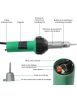 pistolet de soudure du plastique 1600W – Boîte à outils, 40-600°C, Air chaud, Buses, Rouleau, PE/PVC, Tige