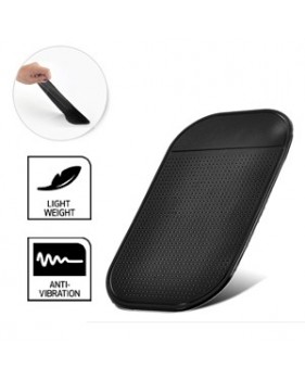 Mini tapis collante auto adhésif- antidérapant et anti-vibration- Noir- pour Téléphone ou autre appareil