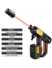 Pistolet de lavage Haute Pression 220Bar sans brosse 3 vitesses – avec batterie 18V