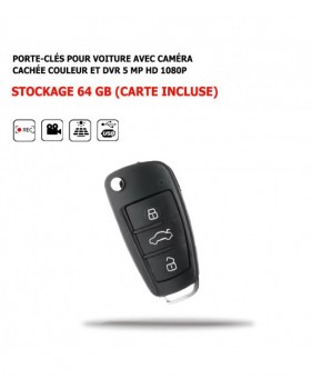 Porte-clés Voiture Avec Caméra Cachée Couleur DVR 5