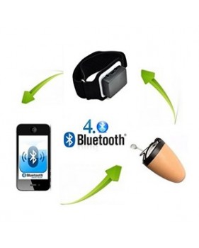 Kit espion micro oreillette sans fil Bluetooth invisible 4 watt amplifié