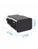 Mini caméra d'espionnage intelligente chargeur USB prise européenne, WIFI et DV, HD 1080P, carte micro SD 128GO