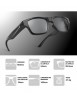 Lunettes Intelligentes 1080P WiFi, Conduite Automobile, Plein Air, Carte mémoire 128 Go