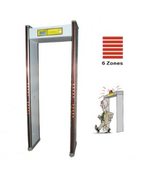 Portique sécurité - détection de métaux - 6 zones