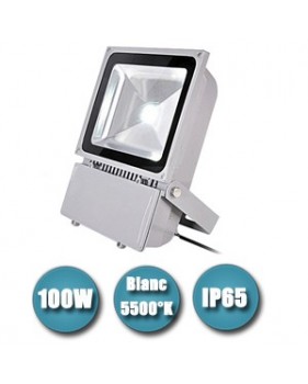 Projecteur éclairage à Led 6300 Lumens - 100W blanc froid 220v - étanche IP65 aluminium