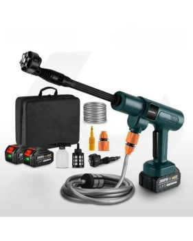 Nettoyeur haute pression sans Fil 3500W 200 bar, 6 EN 1, avec 2 batteries et accessoires, Machine à laver de voiture sans fil