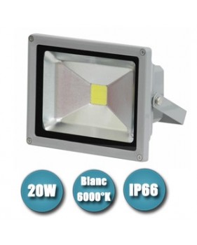 Projecteur éclairage à led 1400Lumens - 20W blanc froid 220v - étanche IP66