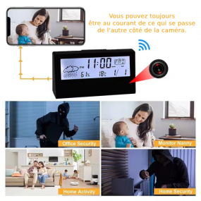 Mini caméra d'horloge