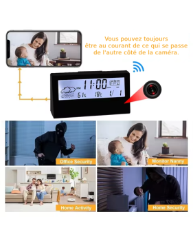 Mini caméra d'horloge