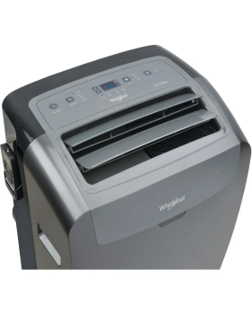 Whirlpool climatiseur mobile réversible 3500w 12000 BTU, Classe énergétique A+, chauffe, déshumidifie et purifie l’air