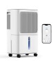 Oyajia déshumidificateur intelligent Wi-Fi 240W, ioniseur, silencieux ≤36 dB, purifie et régule l’humidité jusqu’à 40 m²