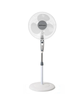 Ventilateur de sol Orbegozo, 3 vitesses, tête oscillante, Silencieux et facile à transporter
