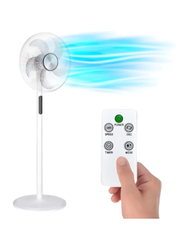 Ventilateur Blanc VE1614TT DGC 45 W 3 vitesses, tête oscillante