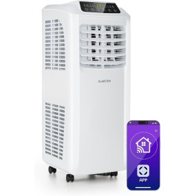 Climatiseur portable Klarstein Pure Blizzard Smart 9000 BTU, déshumidificateur R290, 44 m², 50 DB (Classe énergétique A)