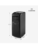 Climatiseur portable Klarstein Pure Blizzard Smart 9000 BTU, déshumidificateur R290, 44 m², 50 DB (Classe énergétique A)