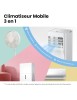 COMFEE' Climatiseur Mobile 9000 BTU/h 2,6kW, Classe A, 3 Modes, 3 Vitesses de ventilation