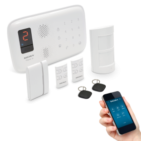 pack alarme maison sans fil Détecteur d’ouverture et de mouvements, SMS et Appels