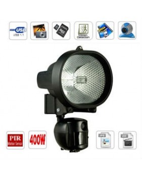 Projecteur 400W avec caméra caché et DVR - Détecteur de mouvement