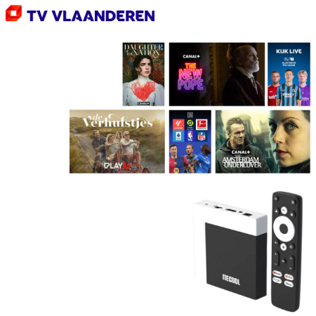 TV Vlaanderen via internet + box Android TV 4K