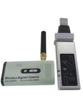 Kit caméra couleur sans fil CMOS 1/4" - 2,4 GHz +  Enregistreur DVR numérique USB 4 canaux