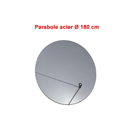 Parabole Offset en Acier galvanisé 180 cm (195 x 180 cm) Gris clair
