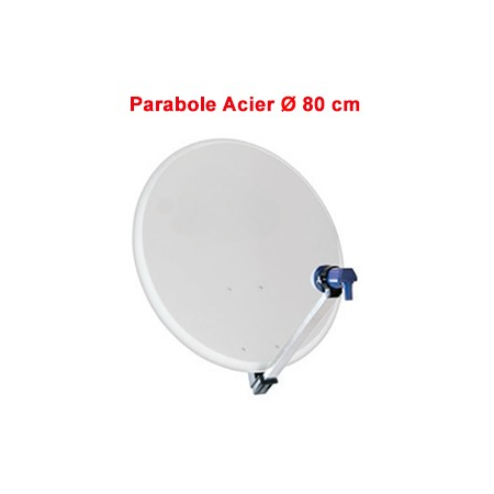 Parabole en Acier 80 cm (79.5 x 73 cm) Gris clair