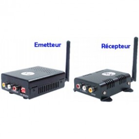 Emetteur + Récepteur A/V 5.8 GHz - 16 canaux - 1W - Portrée 1 Km