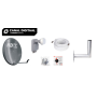 Kit de démarrage Canal Digitaal Ensemble complet avec antenne de 64 cm + LNB, récepteur MZ-102, support et cables