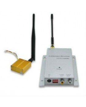 Kit booster de signal radio Vidéo et Audio - Emetteur Récepteur 1.2GHz - Portée 300 m