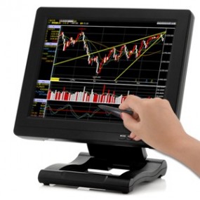 Moniteur couleur tactile LCD 12.1" - 12v - VGA, HDMI, DVI, AV