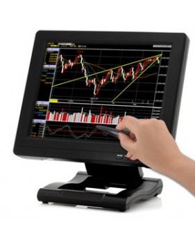 Moniteur couleur tactile LCD 12.1" - 12v - VGA, HDMI, DVI, AV