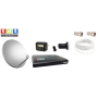 Kit complet TDT SAT pour la réception des chaînes espagnoles par satellite Tout le matériel pour recevoir la TV espagnole