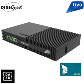 Récepteur Tivùsat Digiquest Ti9 HD et carte Récepteur labellisé Tivùsat HD avec carte