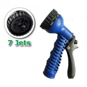 Pistolet d’arrosage a visser Multifonction 7 jets pour tuyau extensible hose brumisateur gâchette