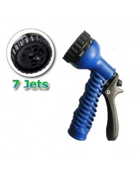 Pistolet d’arrosage a visser Multifonction 7 jets pour tuyau extensible hose brumisateur gâchette