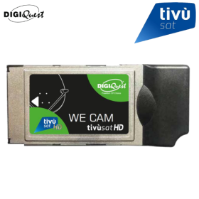 Module Tivùsat Digiquest We CAM HD et carte Mini décodeur avec carte d'accès Tivùsat compatible HD