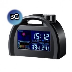 Réveil avec caméra cachée sans fil couleur 3G - CMOS