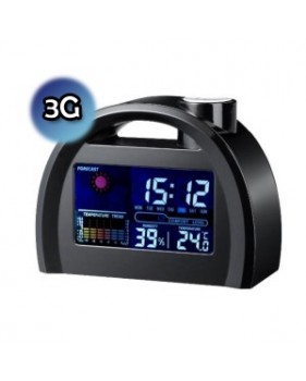 Réveil avec caméra cachée sans fil couleur 3G - CMOS