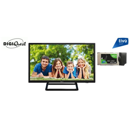 TV LED Digiquest DLHR 24'' + module Tivusat HD Pack téléviseur haute définition avec un module Tivusat HD