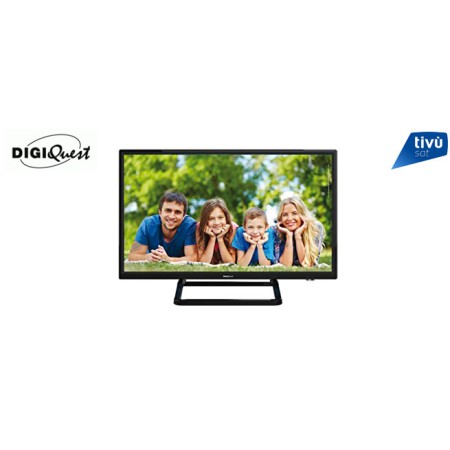 TV LED Digiquest DLHR DVBT2/S2 24'' Téléviseur LED 24" Haute définition Tri-Tuner TNT/SAT/CABLE intégré et CI+